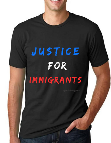 Justice For Immigrants  Red White Blue